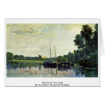 Boats On The Oise By Daubigny Charles-François Card