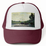 Boats On The Oise By Daubigny Charles-François Mesh Hat