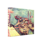 Boats with sand by Vincent van Gogh Gallery Wrap Canvas