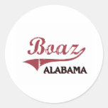 Boaz Alabama City Classic Round Stickers