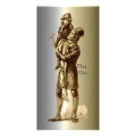 Bob Cratchit and Tiny Tim Christmas Carol Custom Photo Card