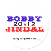 Bobby Jindal 2012 Round Stickers