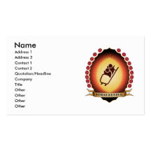 Bobsledding Mandorla Business Cards