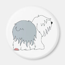 Bobtail Sheepdog Fridge Magnets