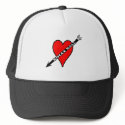 Bocce Ball Heart hats