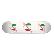 Bocce Ball Italy Flag Skate Decks