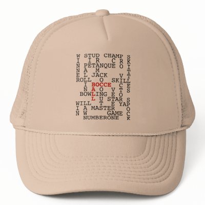Bocce Ball Puzzle Mesh Hats by HappyDoggies