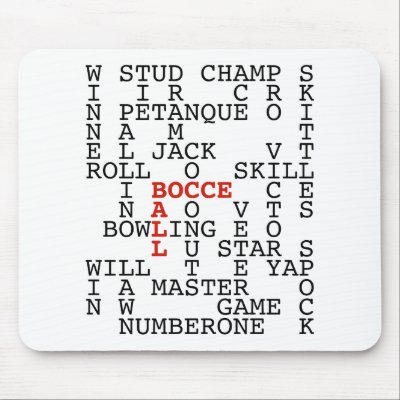Bocce Ball Puzzle Mouse Pad by HappyDoggies