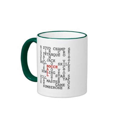 Bocce Ball Puzzle Mugs by HappyDoggies