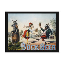 Bock beer postcards