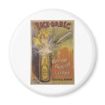 BOCK-ORBEC VINTAGE CHAMPAGNE ART POSTER FRIDGE MAGNET