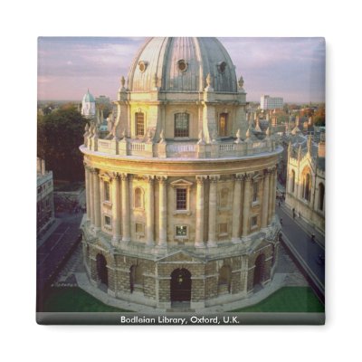 Bodleian Library, Oxford, U.K. Refrigerator Magnets by beautifulclicks