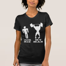 Body Building Your Man vs My Man T Shirts