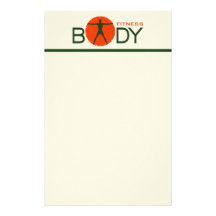 Body Madness Personal Trainer Stationery Paper