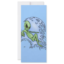 Body Surfing Alien Personalised Rack Card