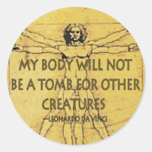 Body Tomb Round Sticker