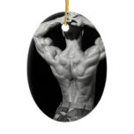 Bodybuidler Back Ornament