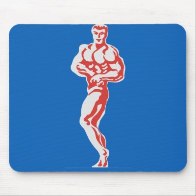 Bodybuilder Mousepad by ArgosDesigns