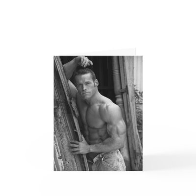 Bodybuilder Note Card #7 by Photos_By_JAE