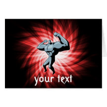 Bodybuilder; red cards