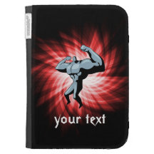 Bodybuilder; red kindle case