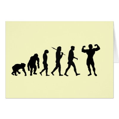 Bodybuilding Bodybuilders evolution fitness sport Card by Funkart