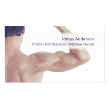 Bodybuilding Gym Fitness Training business card