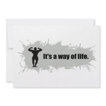 Bodybuilding Is a Way of Life Personalized Invite
