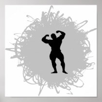 Bodybuilding Scribble Style