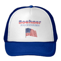 Boehner for Congress Patriotic American Flag Trucker Hat