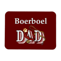 Boerboel Dad Vinyl Magnet