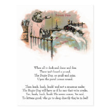 BogeyDog Visits Kittens at Night Postcards