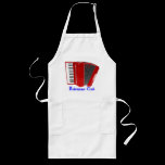 BOHEMIAN COOK (RED ACCORDION)  Long Apron aprons