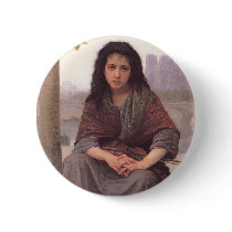 Bohemienne (The Bohemian) by William Bouguereau Button