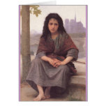 Bohemienne (The Bohemian) by William Bouguereau Greeting Card
