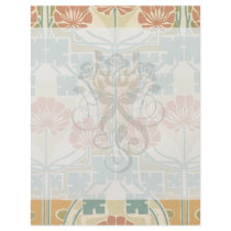 boho art deco vintage art flower pattern flyers