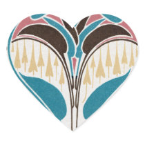 boho art nouveau chic abstract design stickers