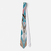 boho art nouveau chic abstract design neck ties