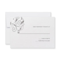 BOHO Chic Garden Wedding Taupe Cream RSVP Personalised Invitation