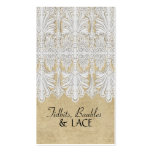BOHO Printed Burlap n Lace gypsy Modern Mod Style Business Card