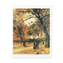 Bois de Boulogne, People Walking, Vincent van Gogh Post Card