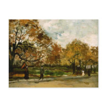 Bois de Boulogne, People Walking, Vincent van Gogh Postcard