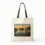 Bois du Boulougne (i.e., Boulogne), the lake, Pari Canvas Bag