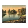 Bois du Boulougne (i.e., Boulogne), the lake, Pari Postcards