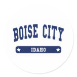 Boise City Idaho College Style t shirts Sticker