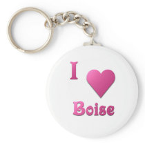 Boise -- Hot Pink Key Chain