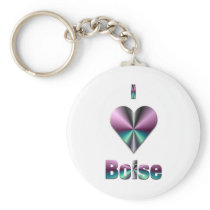 Boise -- Purple & Turquoise Keychains