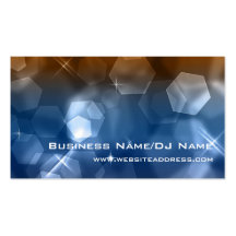 Bokeh Blue 1 (Music or DJ) Business Cards