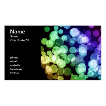 Bokeh Business Card Template