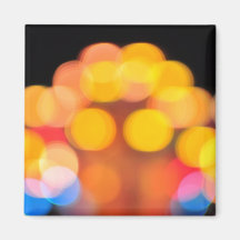 Bokeh lights fridge magnets